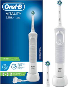 brosse à dent électrique Oral-B - 80312522 - Oral-B Vitality 170 White Cross Action